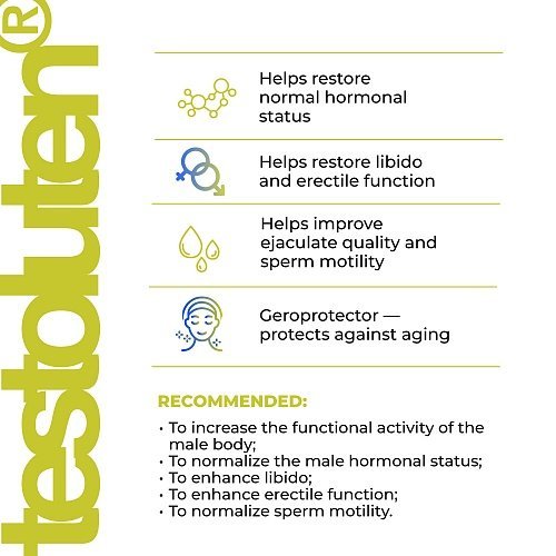 Testoluten – Support for the male reproductive system – 20/60 capsules - Image 4