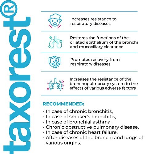 Taxorest | Таксорест – Напреднала респираторна подкрепа с бронхиални пептиди (20/60 капсули) - Image 4