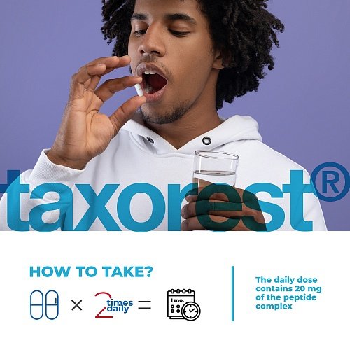 Taxorest | Таксорест – Напреднала респираторна подкрепа с бронхиални пептиди (20/60 капсули) - Image 6
